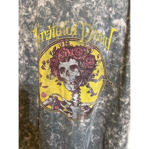 Grateful Dead Men's Bertha Skeleton Lady Short Sleeve Graphic Tee Gray Medium